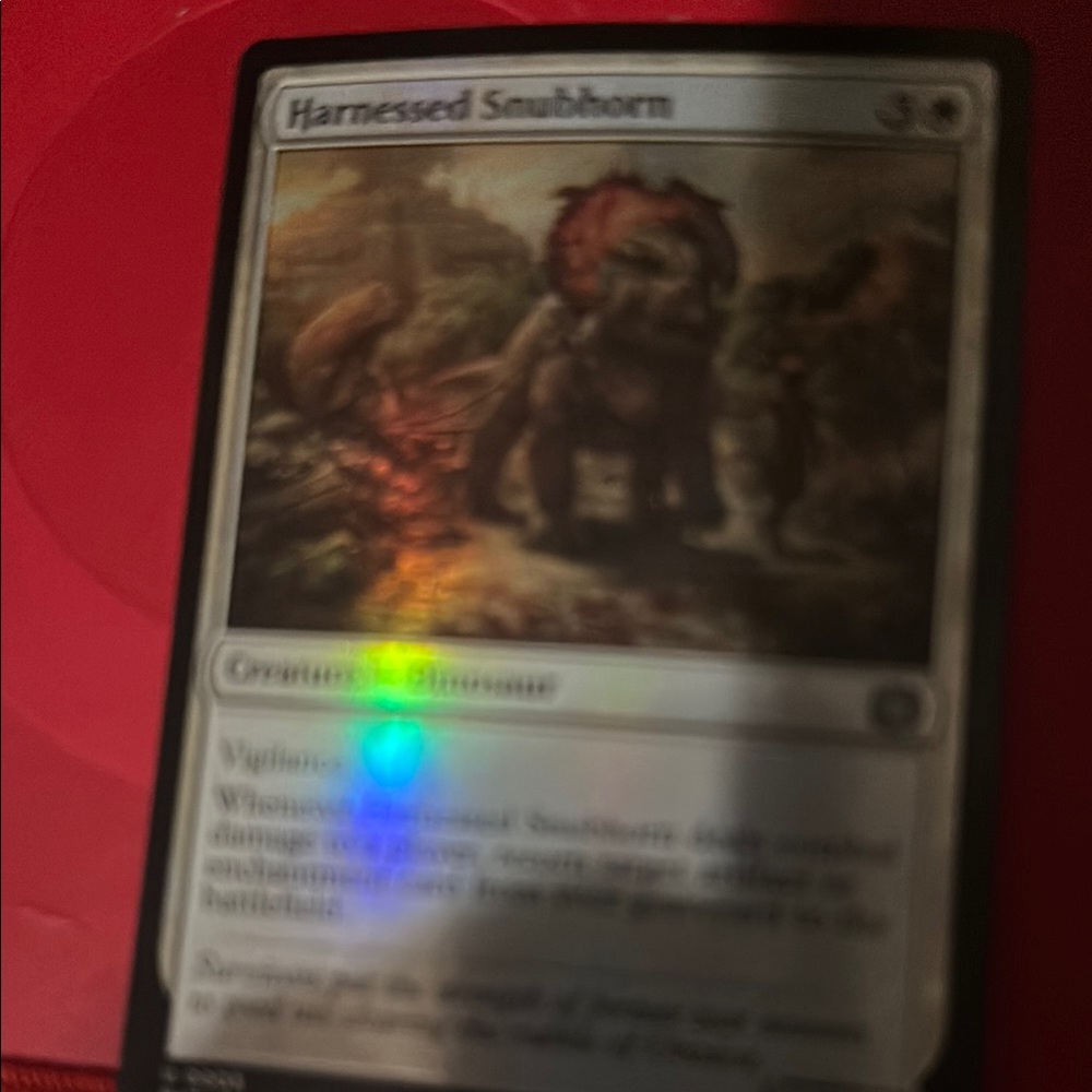 Magic: The Gathering Card - Harnessed Snubhorn